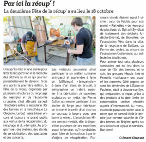 le crestois fête de l a récup